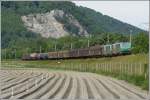 Gterzug 44706 Buchs SG - Mulhouse auf der Verbindungsschlaufe Sargans.437054 und Schwesterlok.