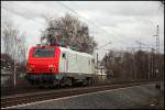 PRIMA: E37 520 von CB Rail ist in Richtung Oberhausen unterwegs. (24.02.2010)