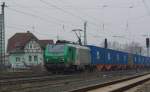 Das FRET(tchen) 437 023 mit der  blauen Wand  in Richtung Bebra. Aufgenommen am 19.02.2011 in Mecklar.