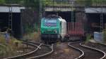 SNCF FRET 437017 kommt gerade aus den Katakomben unter dem Gleisfeld des Saarbrcker Hauptbahnhofes aus Forbach angefahren und befhrt die Umfahrung des Hbf. in Richtung Rangierbahnhof.

Der Verkehr luft hier auf drei Ebenen. Ganz unten verluft der Straenverkehr, in der Mitte befindet sich die Gterzugumfahrung und oben darber das Gleisvorfeld des Saarbrcker Hauptbahnhofes.

26.09.2011