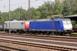 185-CL 001 und E 37 518 abgestellt in Dsseldorf-Rath 13.7.2013 