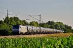 37030 akiem mit GATX Kesselwagenzug / Kerosinzug am 16.07.2013 bei Johannisthal gen Kronach.