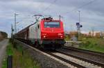 Die CB Rail Prima E37 520 ist hier mit ihrem Gterzug am Sonntagnachmittag bei Allerheiligen gen Sden unterwegs.