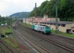 437 012 von Akiem durchfährt am 01. Mai 2014 solo Kronach in Richtung Lichtenfels.