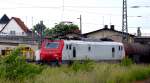 Doch sehr überrascht war ich heute am 29.05.2014, dass sich am Feiertag so sein Exot (für die Südharzstrecke) die E 37 520 der CB Rail hier im Bahnhof Nordhausen verirrte und dann noch