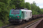 Am Morgen des 04.06.2016 hatten wir in Bous schon den ersten Brammenzug nach Dünkirchen mit 4 37014 abgelichtet.