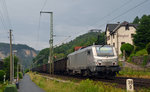 Im Dienst für CFL Cargo steht zur Zeit das Fretchen 37050. Am 13.06.16 zog es einen Kohlenzug durch Stadt Wehlen Richtung Dresden.