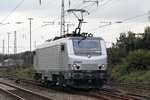 Akiem 37044 nun im silbernen Farbkleid durchfährt Recklinghausen-Ost 11.10.2016