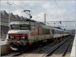 Gern gesehener Gast im Bahnhof von Luxemburg. Die BB 15017 hat am 22.06.09 einen Nachtzug von Nice nach Luxemburg gebracht. (Jeanny) 