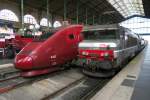 Hier BB515040 mit Thalys 4332 in Paris Gare du Nord, am 5.11.2015. Der Thalys fährt mich gleich nach Düsseldorf.