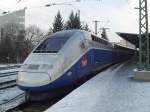 Am 20.12.10 war ein seltener Gast(ein TGV)in Nrnberg Hbf.