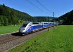 TGV 4709 Richtung Frankreich am 27.08.2012 unterwegs bei Tecknau.