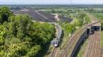 Der TGV von Stuttgart kommend biegt bei Bruchsal ab Richtung Karlsruhe.