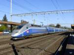 SNCF - TGV 4730 nach Zürich bei der durchfahrt in Rupperswil am 26.10.2014