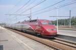 Thalys 4532 bei Durchfahrt in Antwerpen-Luchtbal am 11.08.2012