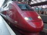 Ein Thalys aus Paris Est bei der Einfahrt im Klner HBF. 