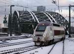 Der Thalys 4331 am 05.01.2009 bei der Bereitstellung in Kln Hbf. 