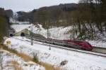 Der Thalys 4306 am 26.01.2013 am Aachener Buschtunnel.