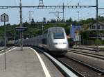 SNCF - TGV 4407 bei der durchfahrt im Bahnhof Mgenwil am 23.05.2011