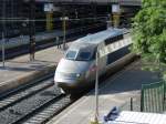 Der tgliche TGV aus Genf ist gerade im Gare St.roch in Montpellier eingetroffen.