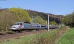 TGV 511 als TGV 5488 (Strasbourg-Nantes) bei Arzviller 25.4.13