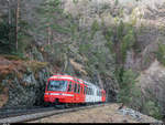 SNCF Z 801/802 am 19. Januar 2018 als Mont-Blanc-Express Martigny - Vallorcine zwischen Vernayaz und Salvan.