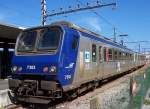 7303 der SNCF ter aquitaine im franzsisch-spanischen Grenzbahnhof Hendaye, aufgenommen im September 2005.