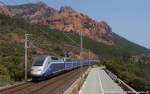 A TGV Duplex transit in Anthor with the TGV n. 5103  from Lille Europe to Nice Ville. (May 6, 2011)