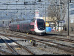 SNCF - TGV  4716 bei der durchfahrt im Bahnhof von Altstetten am 21.02.2021