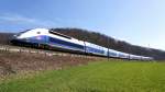 Der neue TGV Duplex 4704 auf der Fahrt nach Basel in der Nhe von Tecknau Baselbiet am 21.3.2012 zur Mittagszeit.