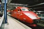 Triebkop des TGV PBA Thalys Nr 4539 aufgenommen am 9.11.2004 im Bahnhof Bruxelles Midi.