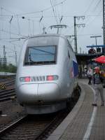 TGV POS in Karlsruhe HBF. Der TGV stand am 28.05.07 den ganzen Tag in Karlsruhe HBF und man konnte ihn frei begehen. 