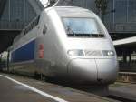 TGV 9573 aus Gare de l'Est (Paris) zur Weiterfahrt nach Stuttgart im Karlsruher Hbf.