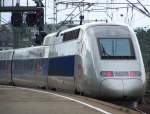 TGV-POS bei einer Rangierfahrt in die Abstellgruppe.