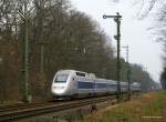 TGV 4407 als TGV 9574 (Stuttgart Hbf-Paris Est) am Esig Forchheim 22.3.09