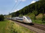 Der TGV POS 4417 am 28.06.2011 unterwegs bei Tecknau.