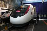 TGV Lyria Mock-up am 20.08.2014 im Cité du Train in Mulhouse.