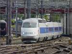 Ein TGV aus Paris Est kommend, fotografiert am 17.08.08 bei der Einfahrt in den Bahnhof von Luxemburg.