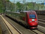 Thalys 4346 von Paris nach Köln als Umleiter am 21.04.2014 auf der KBS 485 in Aachen West. 