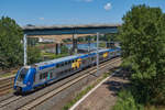 Z24638 von TER Lorraine war am 23.06.2020 als TER 88526 von Luxembourg Ville nach Nancy unterwegs und hat kurz hinter dem Bahnhof Thionville gerade die Mosel überquert.