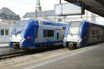 SNCF Rame 369 und 370 (Z24500/26500).Geschwistertreffen im Bahnhof Luxemburg.