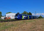 Mommenheim - 18. Juni 2026 : Die 24570 kommt von eine Hauptuntersuchung zur�ck nach Metz. Sie hat einen neuen Fluo Grand Est Lack bekommen.