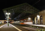 Der TER nach Sète fährt schwungvoll in Beziers ein. Beziers, 4.3.2026