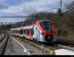 SNCF - Triebzug 94 87 0 031 521 bei der einfahrt in den SBB Bahnhof von Mies am 06.03.2020