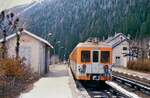 Der Mont-Blanc-Express wirkte am 01.01.1988 beinahe wie eine verlassene SNCF-Bahnlinie. Am Bahnhof Argentiere waren seine wenigen Fahrgäste schnell zu zählen.