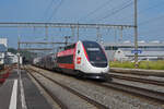 TGV Lyria durchfährt den Bahnhof Rupperswil. Die Aufnahme stammt vom 10.06.2021.