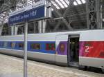 TGV 2872 als Ersatz für ICE 9553 in Frankfurt Hbf am 12.07.08