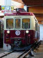 Elektrotriebwagen Z604 für Meterspur, 750 V Gleichspannung aus Stromschiene, Baujahr 1958, in Betrieb bis 2008, Cité du train, 2.10.12