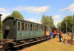 Train Thur Doller Alsace (Chemin de Fer Touristique de la Vallée de la Doller CFTVD): Der Dreiachser  Etat C7 tf no.15062  von 1919 in Burnhaupt. 31.Juli 2019 