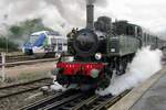 Eine gast in Longueville am 18 September 2011 anlasslich das 100.Jahresjubiläum der Lokschuppen war A.B.C.-2/020+020 Mallet 10416 der Train Thur Dollar Alsace.
